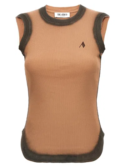 ATTICO BROWN REESE FADED TOP