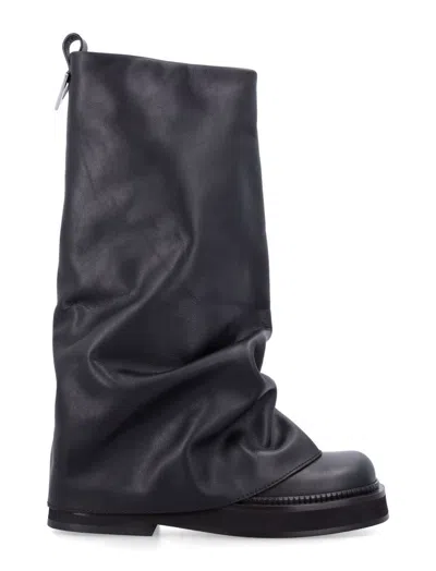ATTICO BROWN ROBIN COMBAT BOOTS