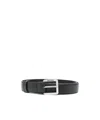 Attico Adjustable Belt Smooth Finish Design In Black