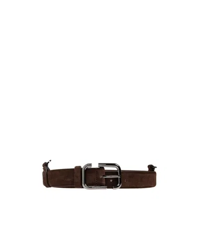Attico Buckle Belt In Brown