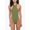 Attico Buckle Logoed One-piece Swimsuit