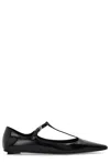 Attico Buckled Ballerina Flats In Black