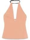 Attico Buckled Top In Neutrals