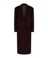 Attico Burgundy Long Coat In Burgundy