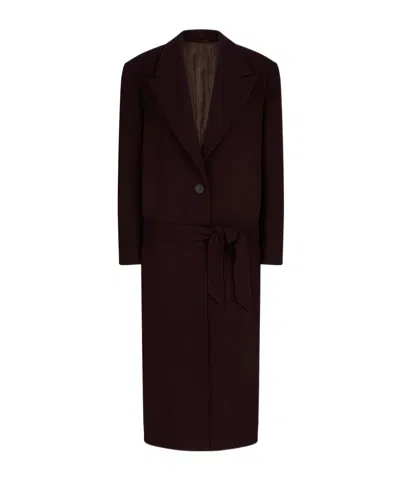 ATTICO BELTED WOOL COAT