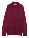 Attico Button-down Shirt In Burgundy