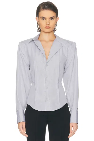 Attico Button Down Shirt In Multi