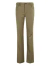 Attico Tailored Straight Leg Trousers With Polished Silhouette In Green