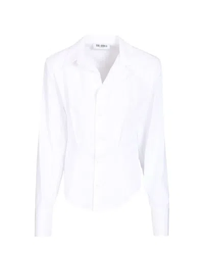 Attico Button-front Shirt In White