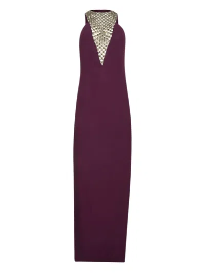Attico Cady Dress In Purple