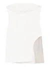 Attico Strapless Mini Dress In White