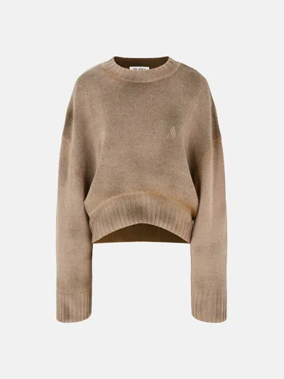 Attico Camel Sweatshirt In Beige