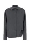 Attico Dark Grey Wool Blend Eliza Shirt