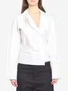 Attico Solid Buttoned Shirt In White