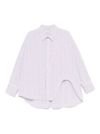 Attico Striped Shirt In White