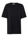 Attico Cotton T-shirt In Black