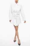 Attico Candice Button-front Mini Dress