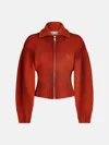 Attico Rust Cardigan In Red