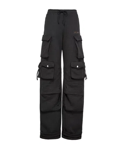 Attico Cargo Casual Pants In Black