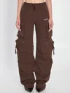 Attico Cargo Fern Pants In Brown