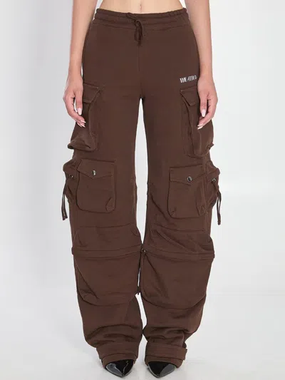 Attico Cargo Fern Pants In Brown