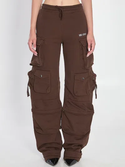 Attico Cargo Fern Pants In Brown