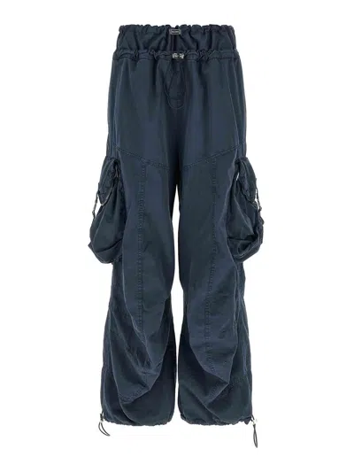 Attico Cargo Pants In Blue