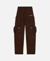 Attico Cargo Sweatpants In Burgundy