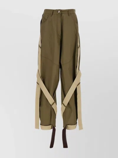 Attico Cargo Trousers With Strap And Pocket