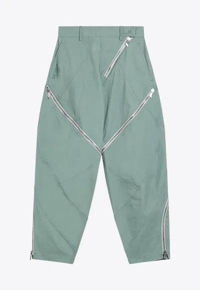 ATTICO CARGO ZIPPED PANTS