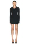 Attico Cashmere Mini Dress In Black