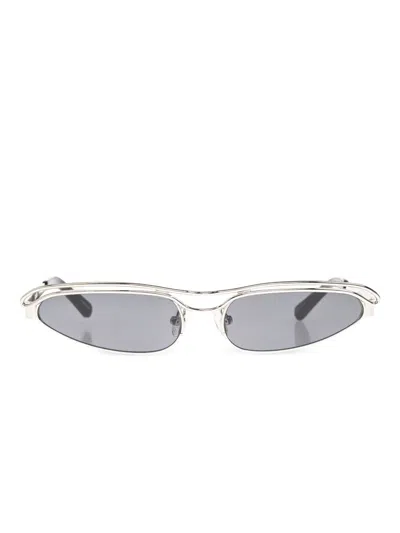 Attico Metal Sunglasses In Gray
