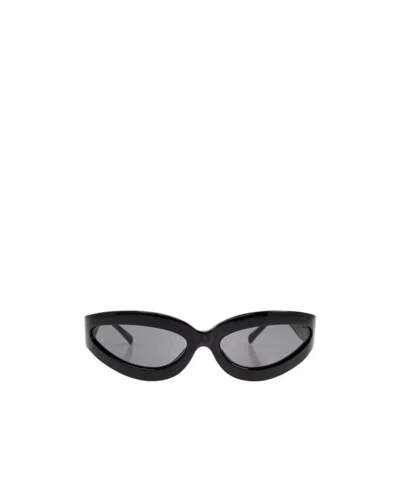 Attico Cat's Eye Sunglasses In Black