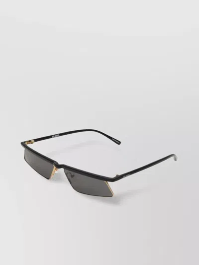 Attico Cat Eye Sunglasses Gold Frame In Brown