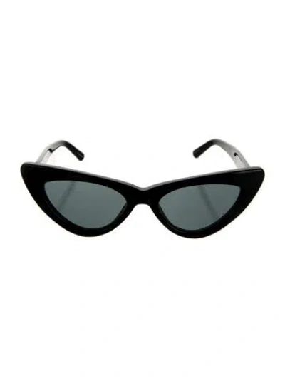 Pre-owned Attico Cat-eye Tinted Sunglasses In Black