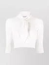 Attico Catlin Cropped Top In White