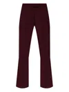 Attico Centre-seam Flared Trousers In Red