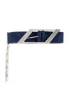 Attico Chain Detail Belt In 蓝色