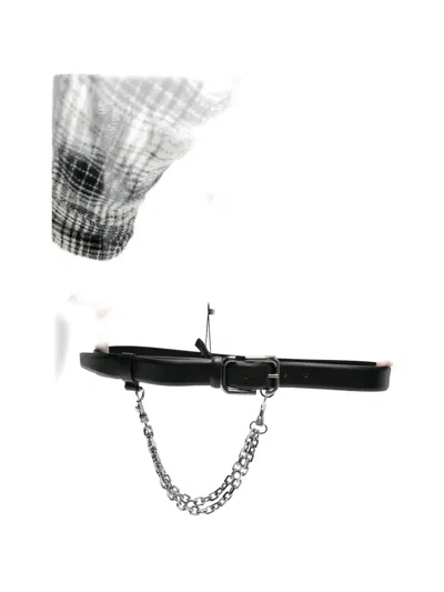 Attico Chain-detail Belt In Black
