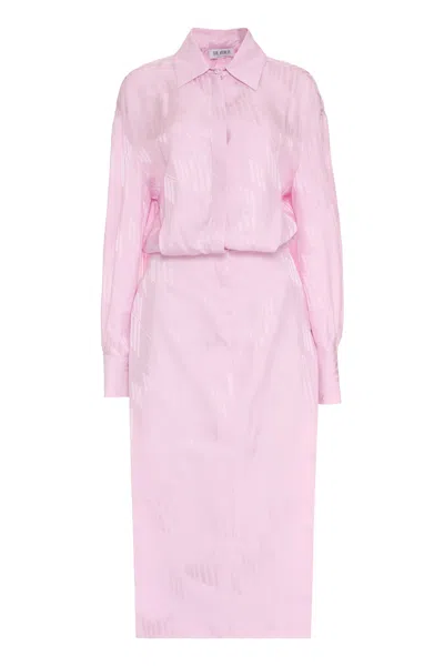 Attico Charla Shirtdress In Pink