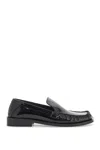 Attico 'charles Patent Leather Loafers In Black