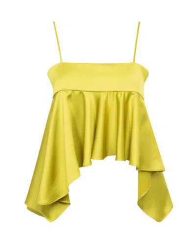 ATTICO CHARMEUSE CROP TOP