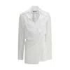 Attico Mini Wrap Chemisier Dress With