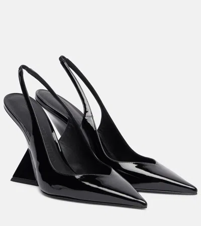 Attico Cheope 105 Leather Slingback Mules