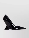 Attico Cheope 105mm Pointed-toe Pumps In Black