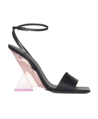 ATTICO THE ATTICO CHEOPE TWO-TONE HEELED SANDALS