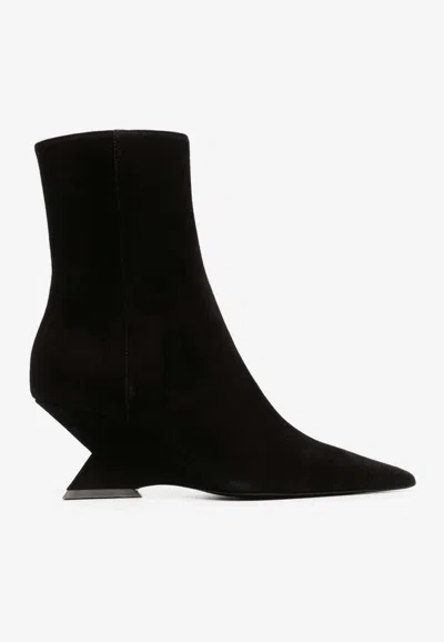 ATTICO CHEOPE 60 SUEDE ANKLE BOOTS