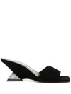 Attico Cheope 60mm Wedge Sandals In Black