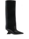 Attico Cheope Tube Boots In Black