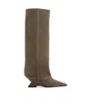 Attico The  Women Mud Suede Cheope Boots In Brown